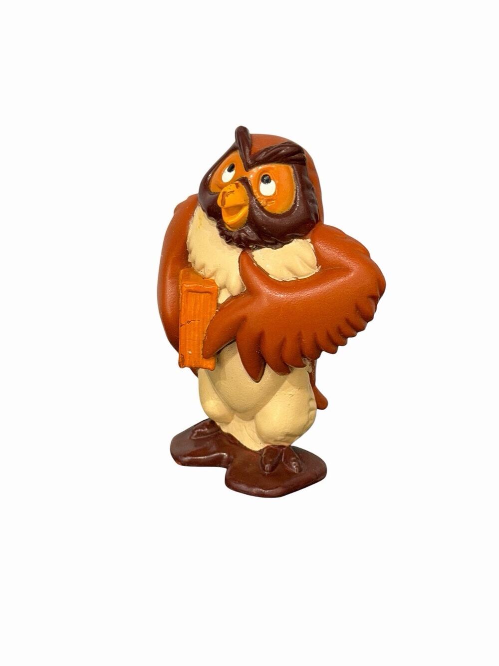 Winnie The Pooh Disney Owl Holding A Book PVC 2.75” Figure Cake Topper
